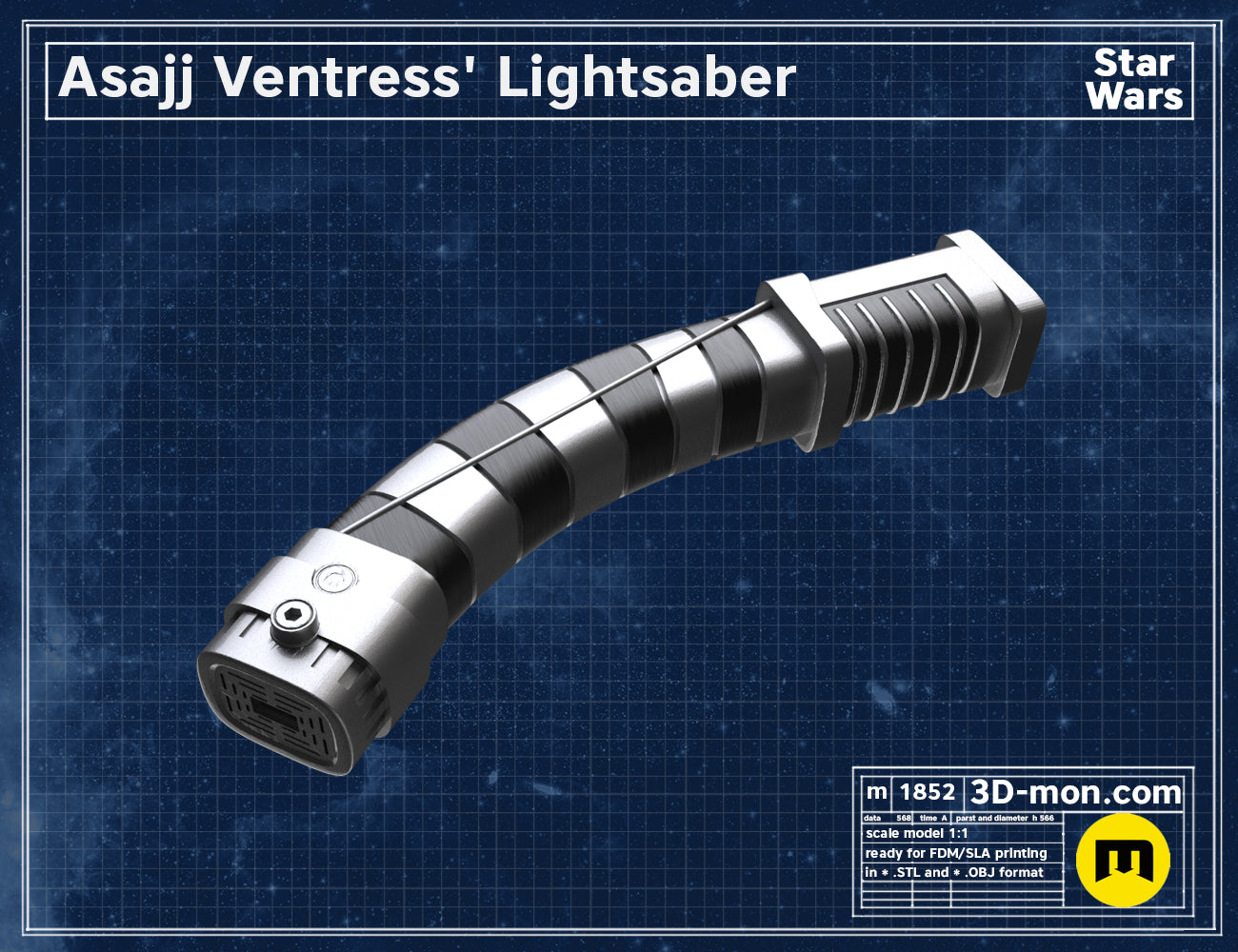 Asajj Ventress' Lightsaber – 3Demon