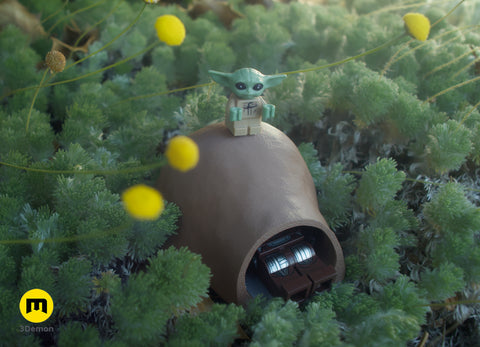 Mandalorian and Grogu Mud Hut