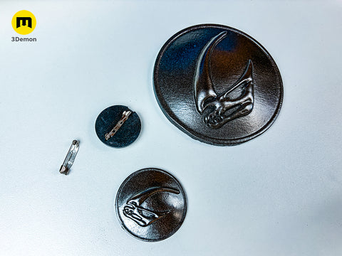 Mandalorian and Grogu - Mudhorn Shield Brooch