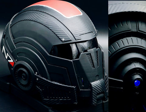 N7 Helmet - Mass Effect STL | 3D Printable Helmet N7 Helmet - Mass Effect STL | 3D Printable Helmet