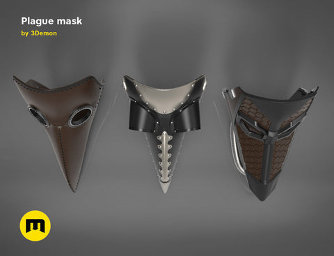 Plague mask set