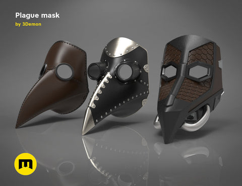 Plague mask set