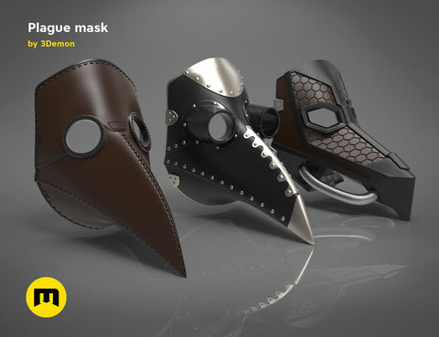 Plague mask set