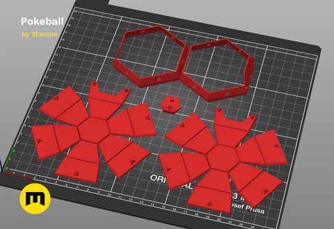 Foldable Pokeball Box Decoration