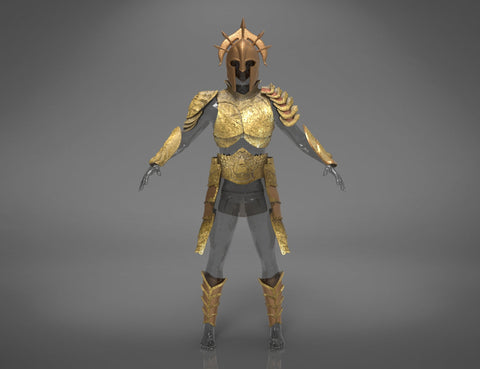 Aquaman Gladiator Amor, helmet and trident