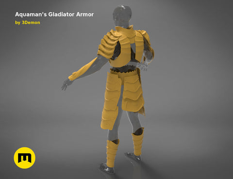 Aquaman Gladiator Amor, helmet and trident