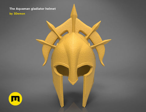 Aquaman Gladiator Amor, helmet and trident