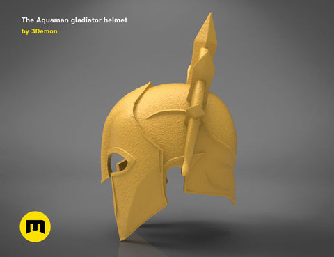 Aquaman Gladiator Amor, helmet and trident