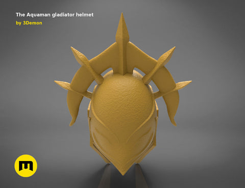 Aquaman Gladiator Amor, helmet and trident