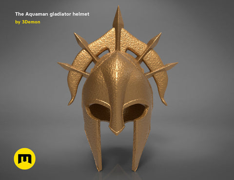 Aquaman Gladiator Amor, helmet and trident