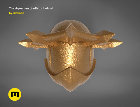 Aquaman Gladiator Amor, helmet and trident