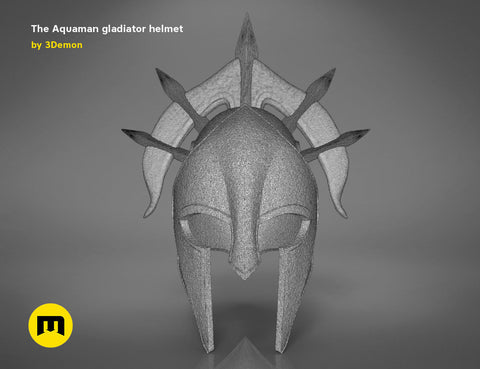 Aquaman Gladiator Amor, helmet and trident