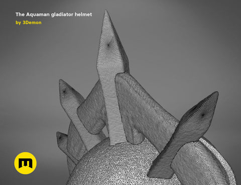 Aquaman Gladiator Amor, helmet and trident