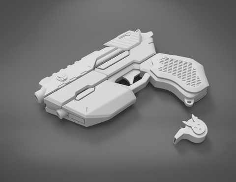 Officer D.Va gun and whistle from Overwatch