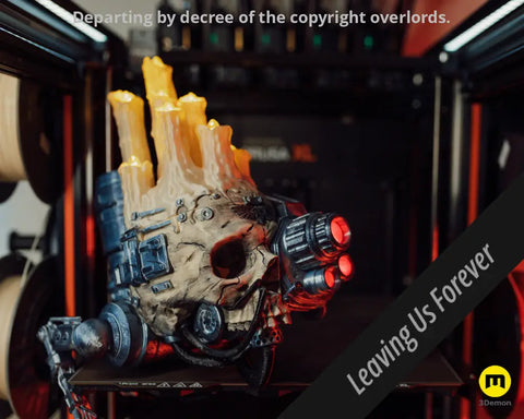 Servo Skull LED Candlelit Lantern