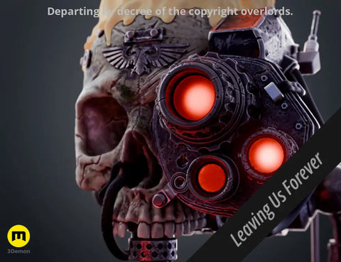 Servo Skull LED Candlelit Lantern