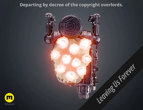 Servo Skull LED Candlelit Lantern