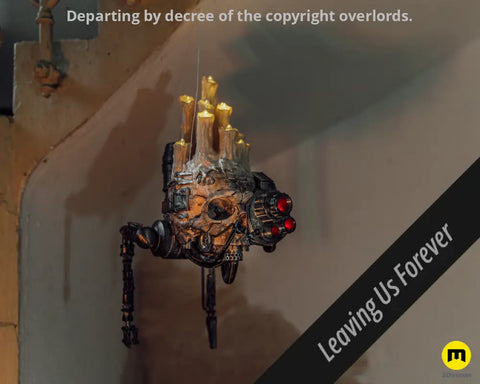 Servo Skull LED Candlelit Lantern