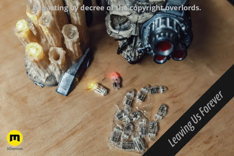 Servo Skull LED Candlelit Lantern