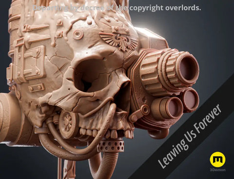 Servo Skull LED Candlelit Lantern