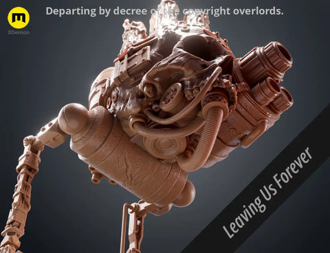 Servo Skull LED Candlelit Lantern