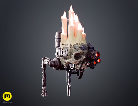 Servo Skull LED Candlelit Lantern