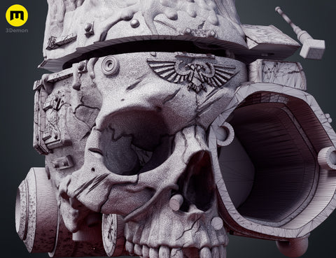 Servo Skull LED Candlelit Lantern