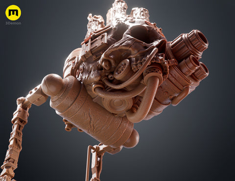 Servo Skull LED Candlelit Lantern