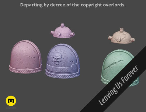 Shoulder Pauldrons - Space Marine