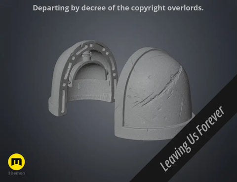 Shoulder Pauldrons - Space Marine