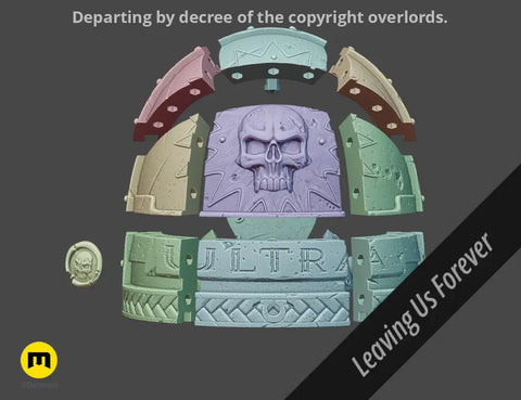 Shoulder Pauldrons - Space Marine