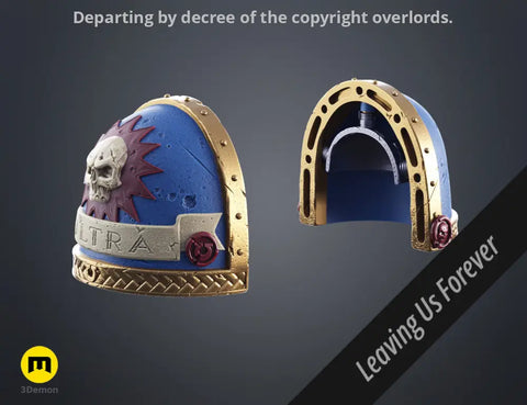 Shoulder Pauldrons - Space Marine