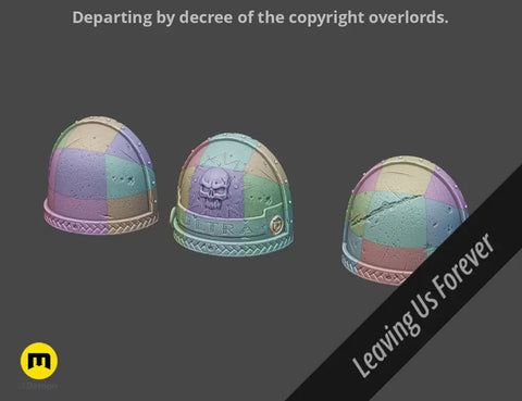 Shoulder Pauldrons - Space Marine