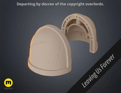 Shoulder Pauldrons - Space Marine