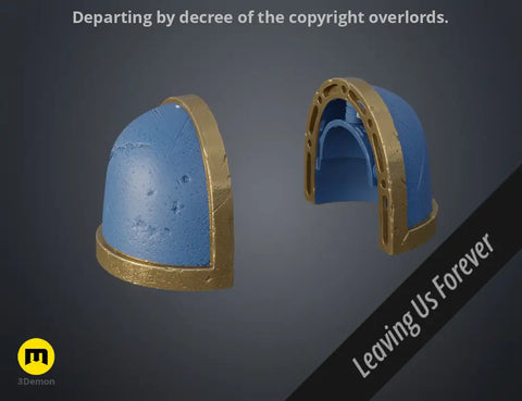 Shoulder Pauldrons - Space Marine