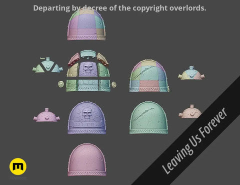 Shoulder Pauldrons - Space Marine