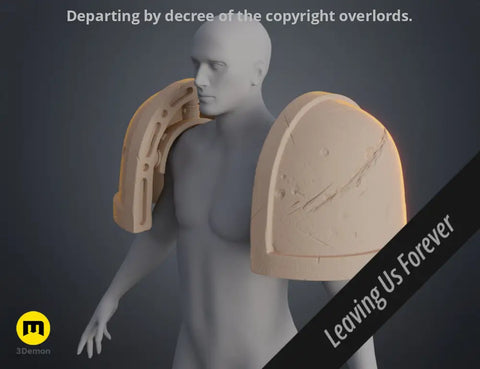 Shoulder Pauldrons - Space Marine