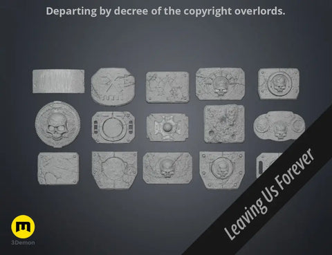 Space Marine Belt Buckles