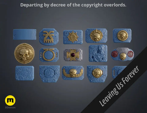 Space Marine Belt Buckles
