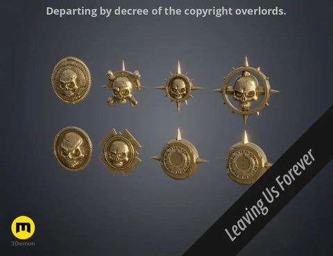 Space Marine Emblem Badges