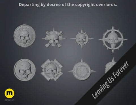 Space Marine Emblem Badges