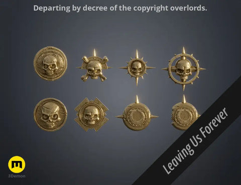 Space Marine Emblem Badges