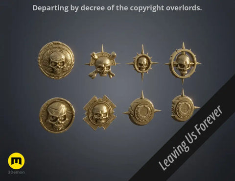 Space Marine Emblem Badges