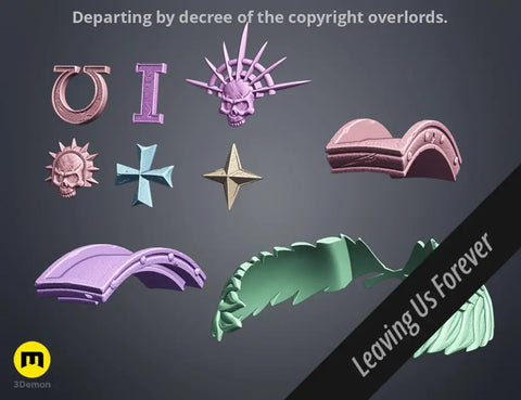 Space Marine Helmet Accessories