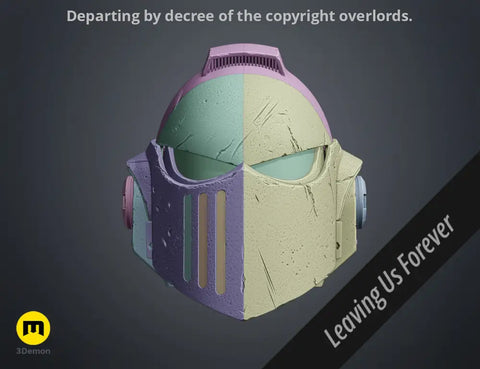 Space Marine Helmet - Bulwark Master Crafted