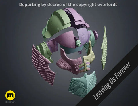 Space Marine Helmet - Bulwark Relic Secundus