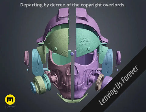 Space Marine Helmet - Vanguard Phobos