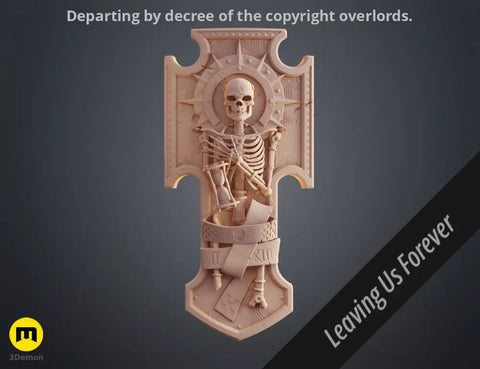 Space Marine Skeleton Storm Shield