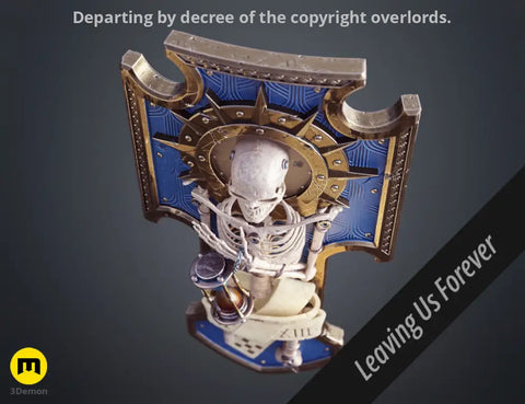 Space Marine Skeleton Storm Shield