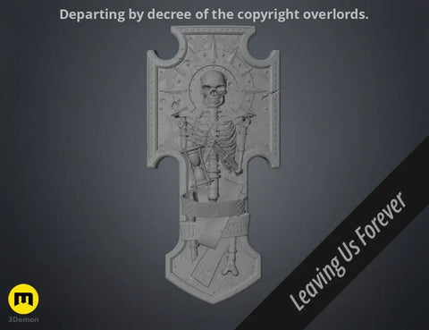 Space Marine Skeleton Storm Shield